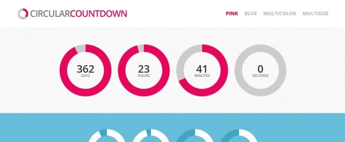 Circular Countdown is a WordPress plugin that allows you to create easy and fast circular countdown/countup timers for your website.