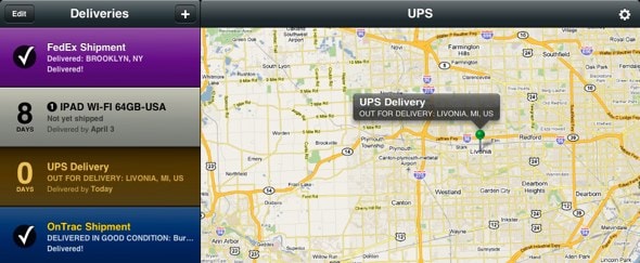 Go To Delivery Status Touch for iPad
