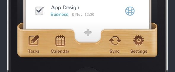 Go To Wooden iPhone UI
