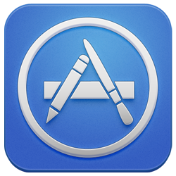 blue generic ios app icon