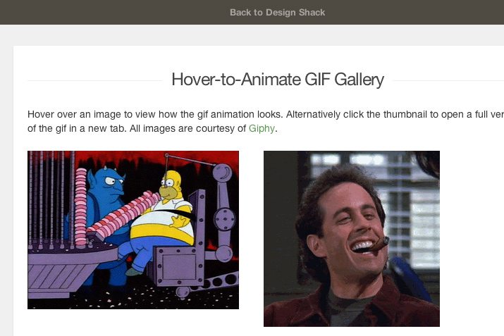 tutorial screenshot animated gif hover gallery with jquery