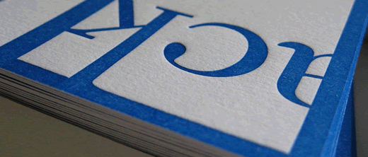 letterpress card
