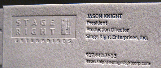 letterpress card
