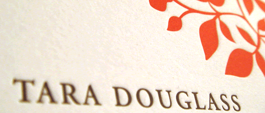 letterpress card