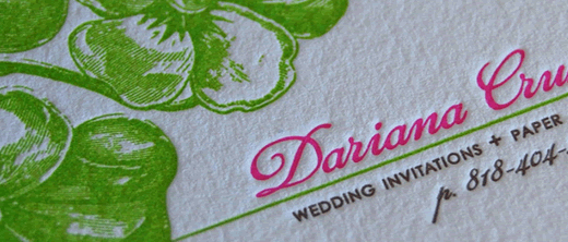 letterpress card