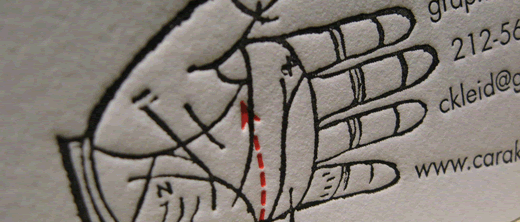 letterpress card
