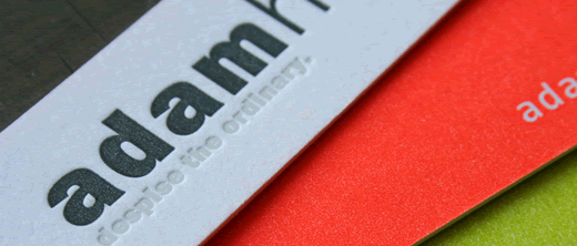 letterpress card