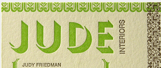 letterpress card