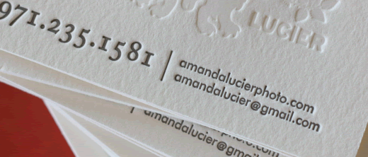 letterpress card