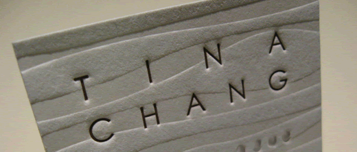letterpress card