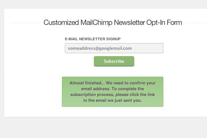 tutorial screenshot mailchimp customize css howto optin form