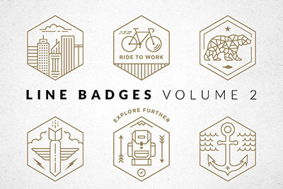 line-badges-logo-set 45+ Best Minimal Logo Design Templates design tips 