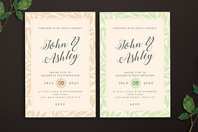 personal wedding invitation cards