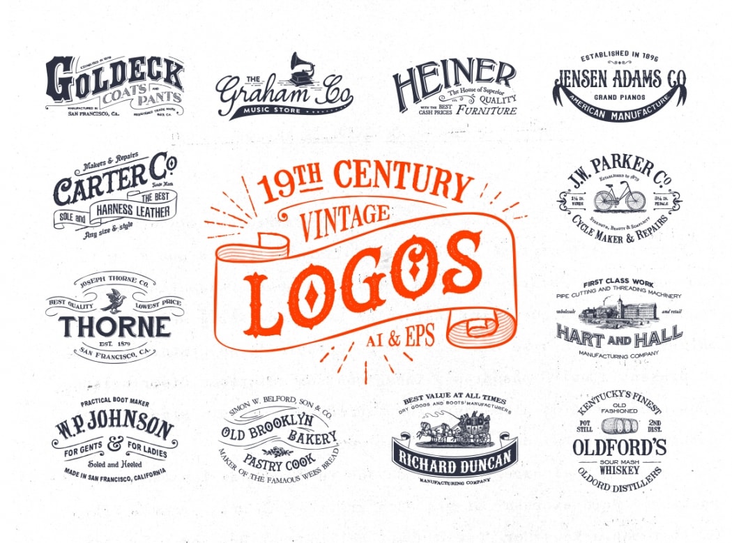 Go To 19th Century Vintage Logos