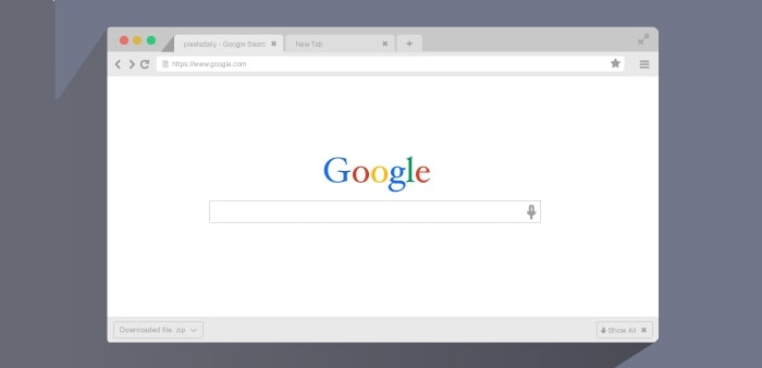 Go To Flat Browser Mockup