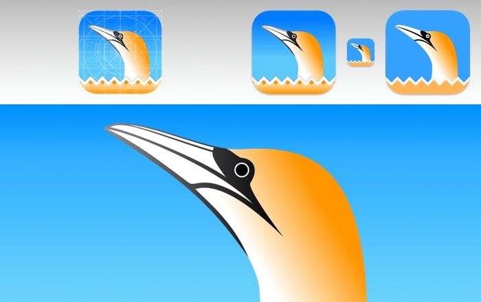 Go To iOS Gannet Icon