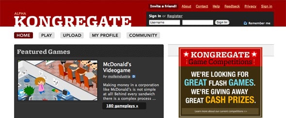 Go To kongregate