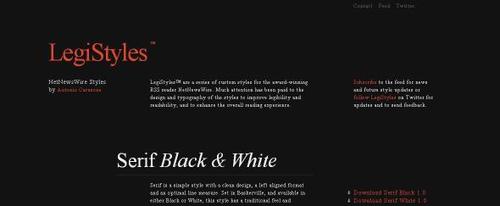 View Information about LegiStyles