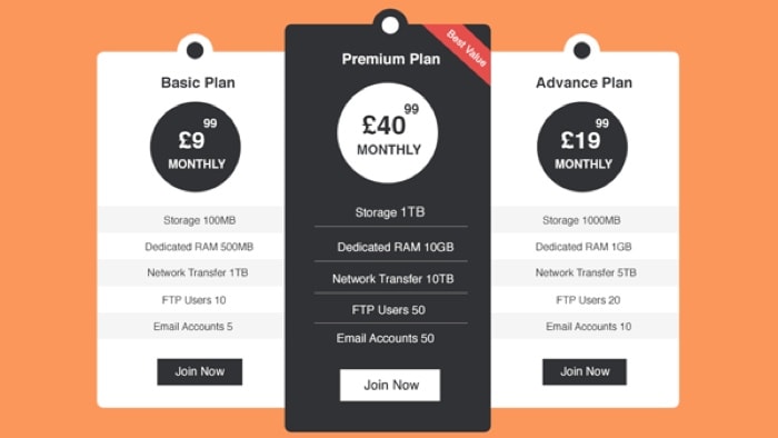 Go To Mini Pricing Table