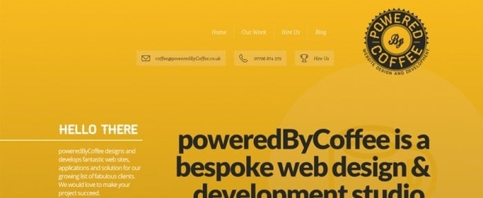 Go To poweredByCoffee Website Design & Development