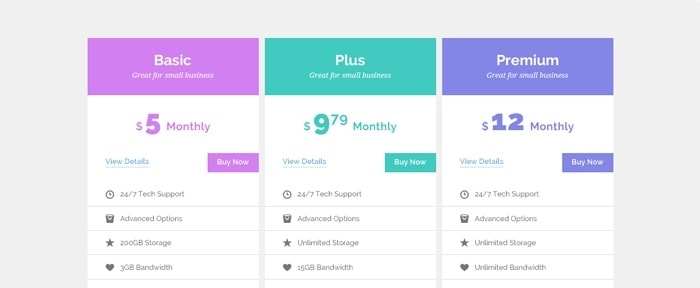 Go To pricing-tables-mockup