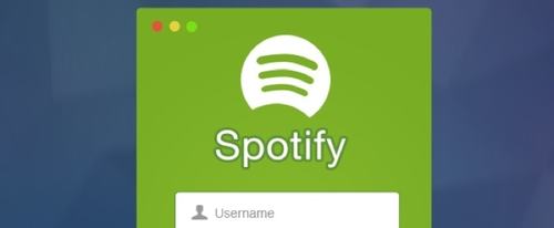 View Information about Spotify Login Screen Interface
