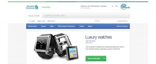 View Information about Standard Chartered Bank, 360 Rewards Program