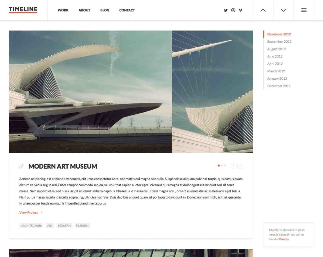 Go To Timeline Responsive Theme