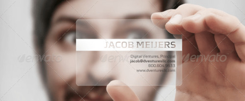 View Information about Translucent Plastic Business Card