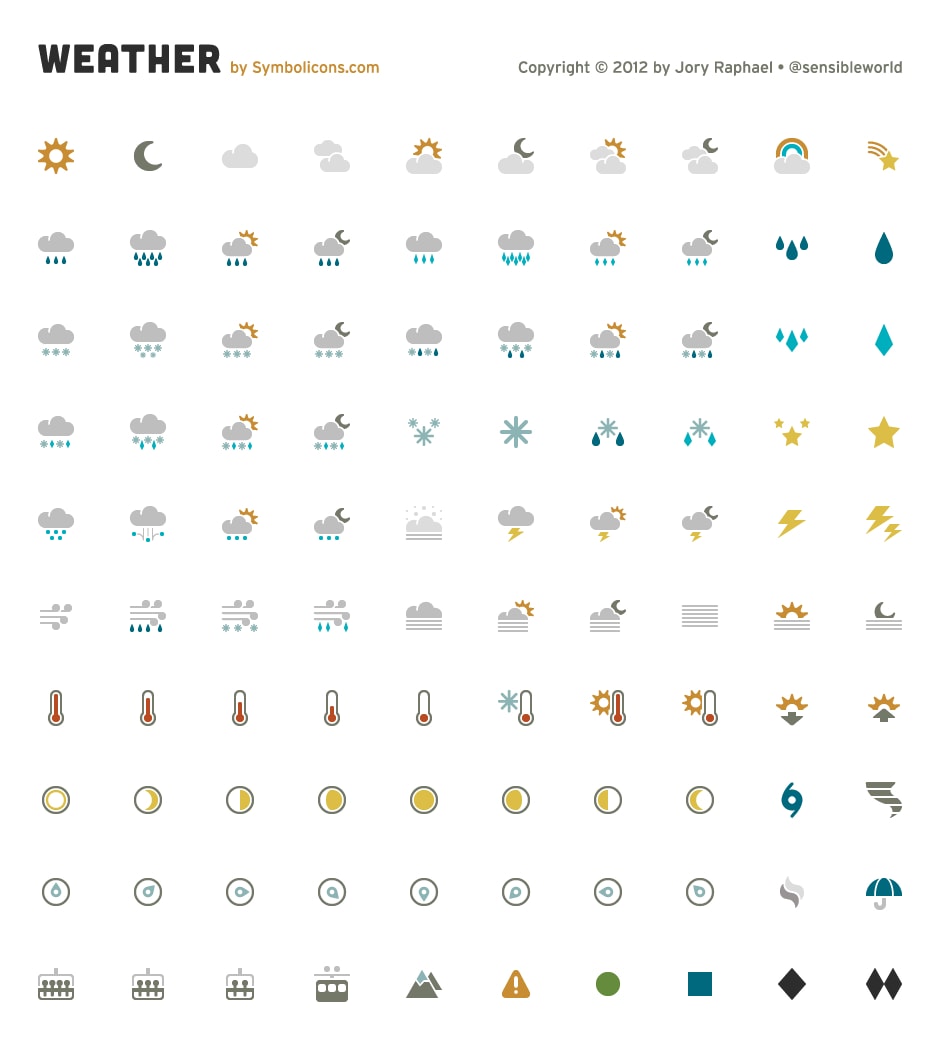 Weather Icons | Design Shack