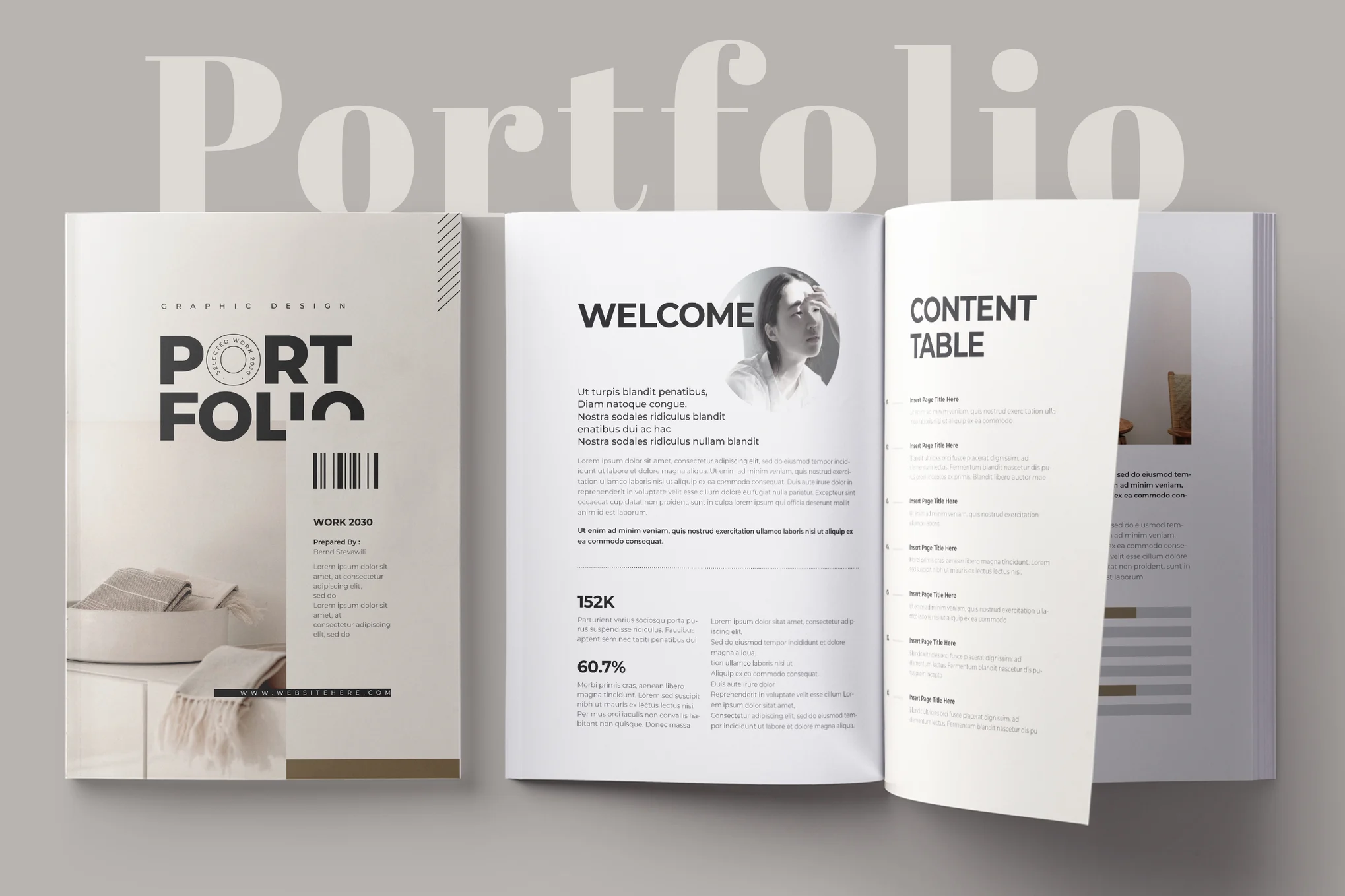  Minimal Portfolio Word Brochure Template