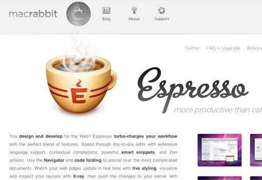 MacRabbit web development IDE software CSS Espresso