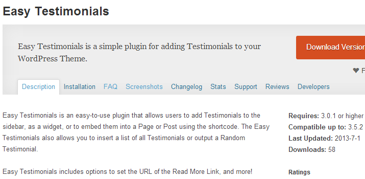 easy testimonials plugin wordpress open source