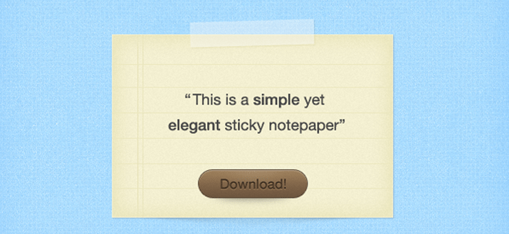 sticky notepad paper designs psd freebie