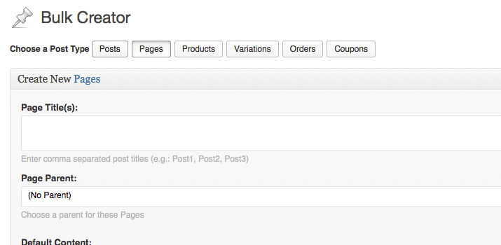 bulk creator pages posts editor plugins