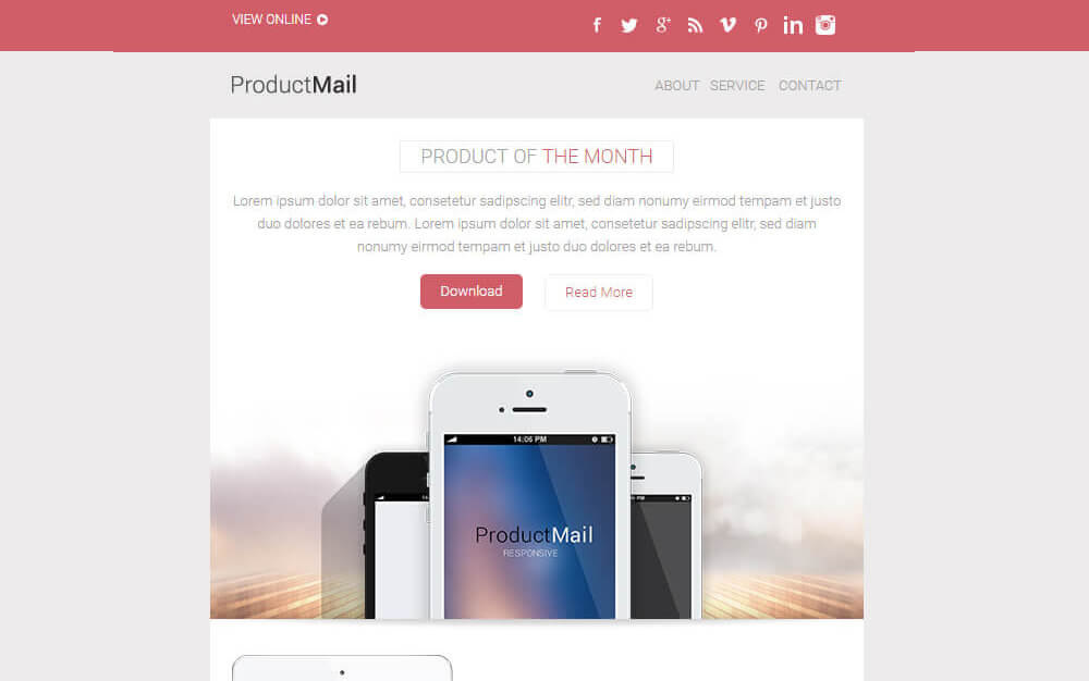 1-74 25+ Modern Responsive Email Templates design tips 