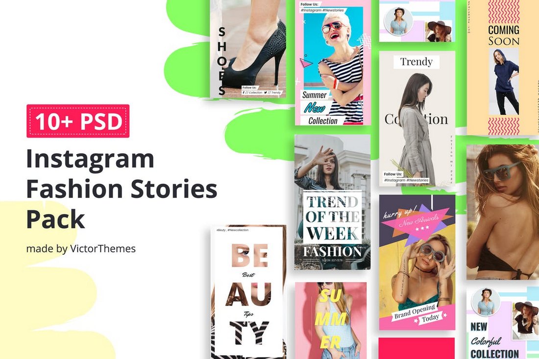 10 Fashion Instagram Story Templates