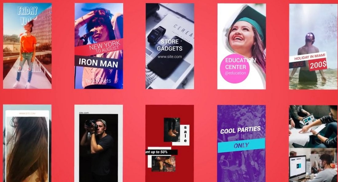 10 Free Instagram Story Vertical Video Templates