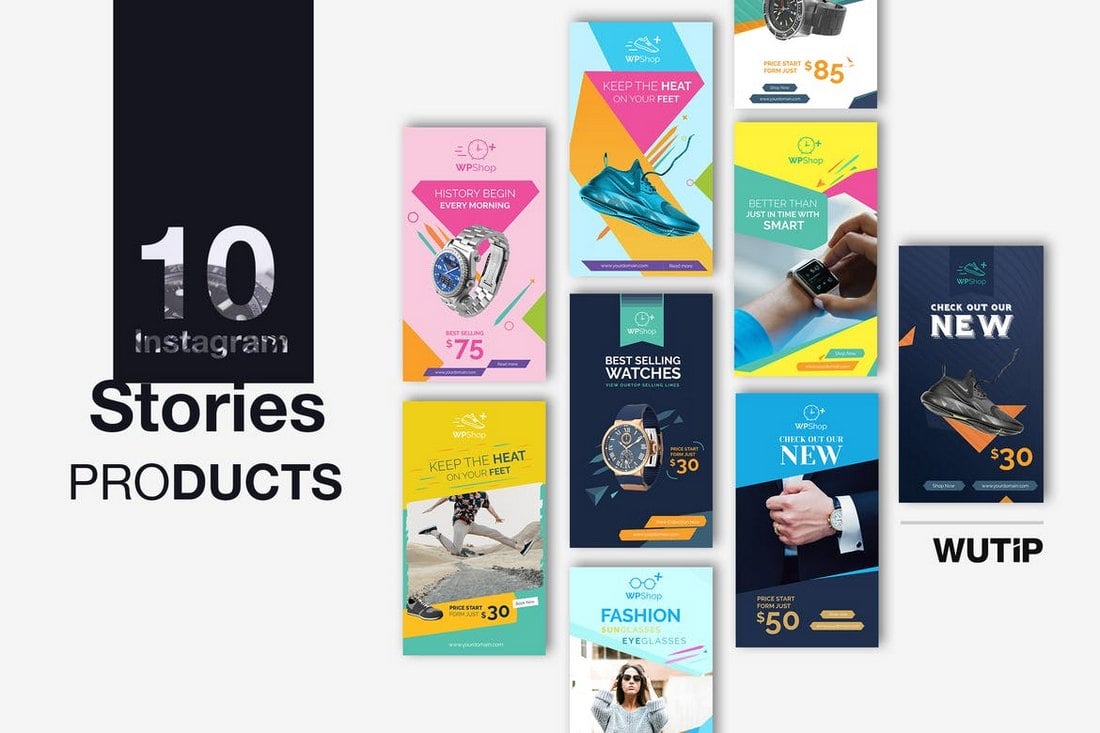 10-Product-Promotion-Instagram-Story-Templates 30+ Best Instagram Post & Story Templates 2019 design tips 