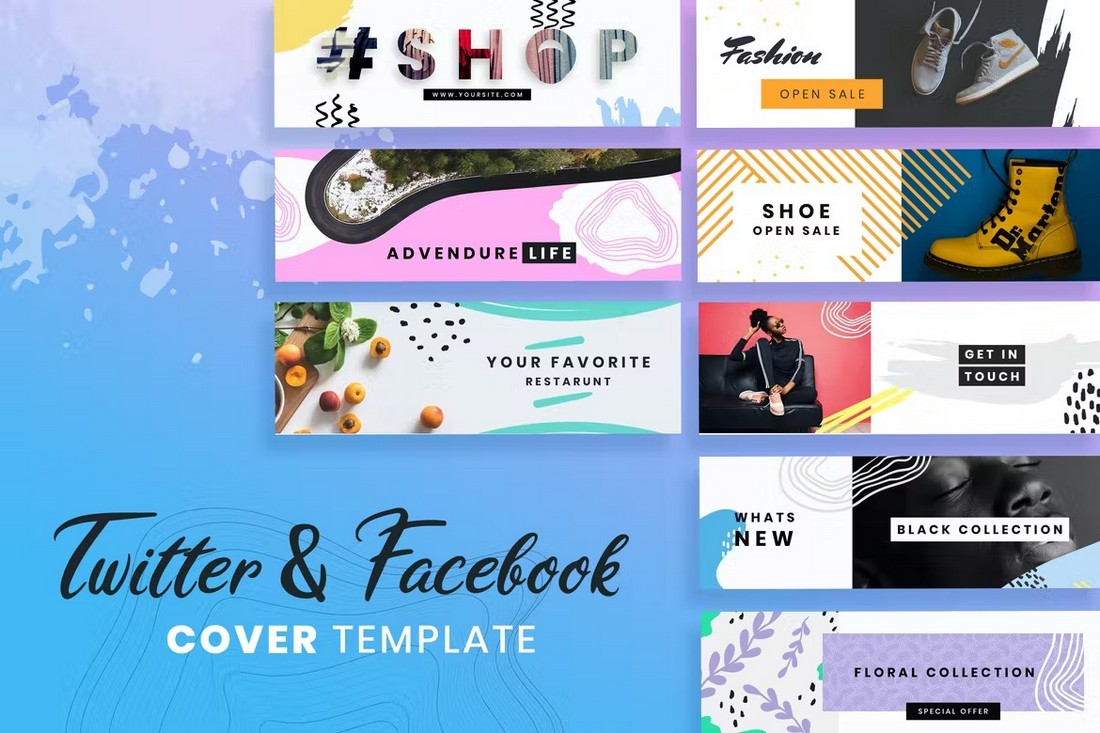 10-Twitter-Header-Templates-PSD 20+ Best Twitter Header Templates for 2022 design tips 