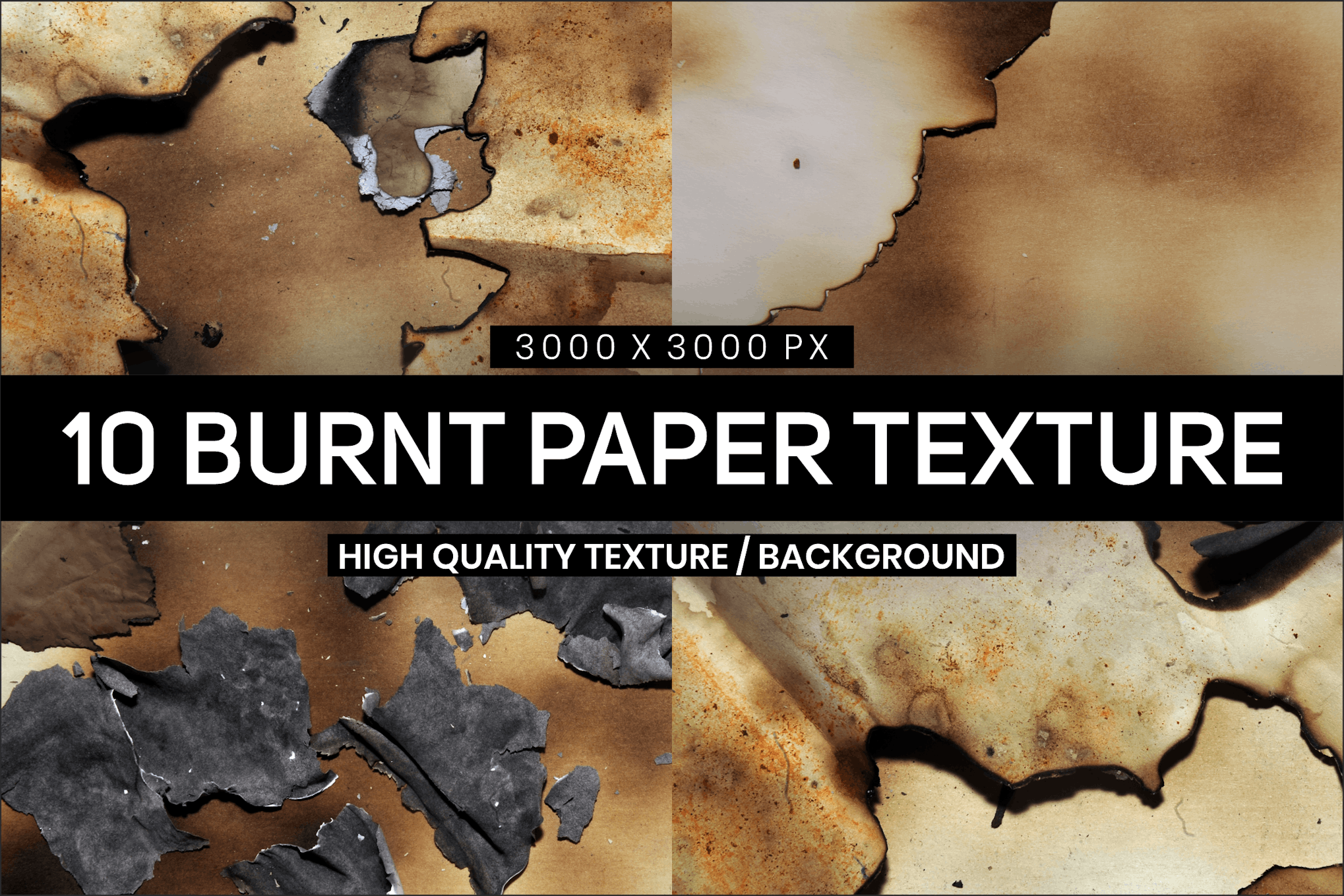 10 Burnt Paper Textures