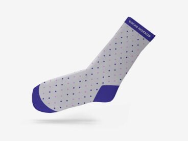 First alternate image for 10 Socks Mockup Template Set