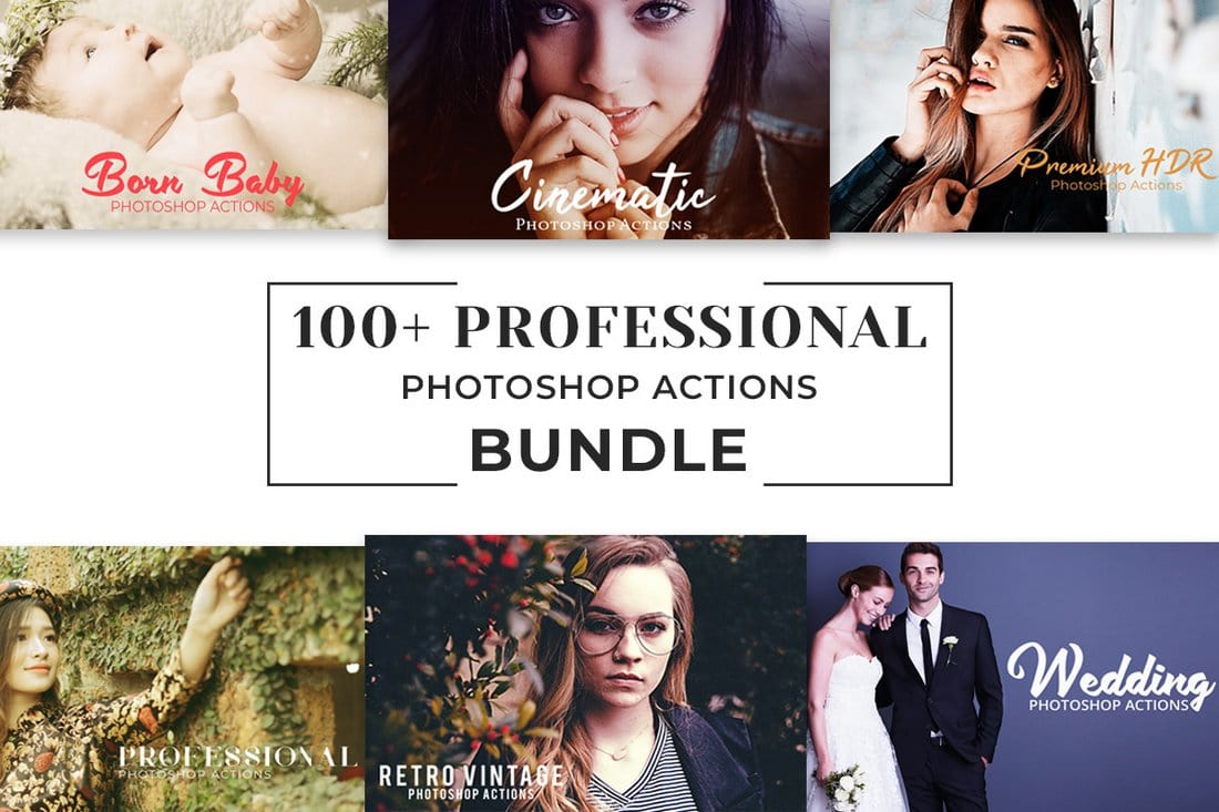 100-Free-Pro-Photoshop-Actions-Bundle 40+ Best Free Photoshop Actions 2020 design tips 