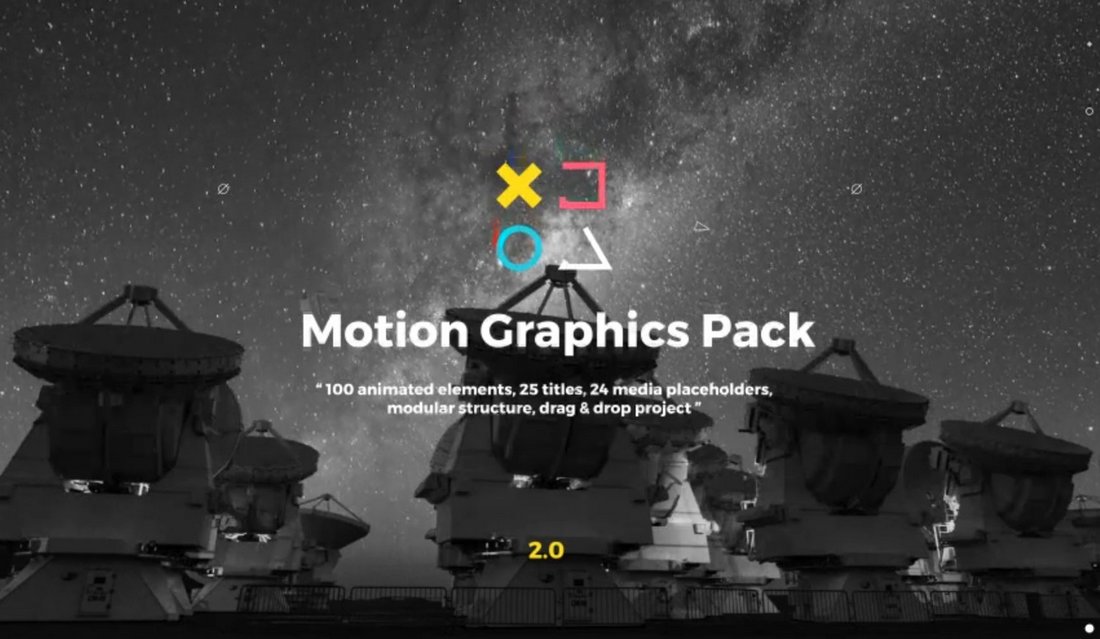 100 Motion Graphics Elements Pack