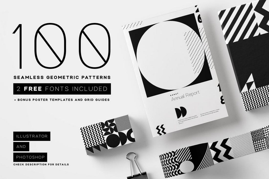 25 Seamless Geometric Patterns