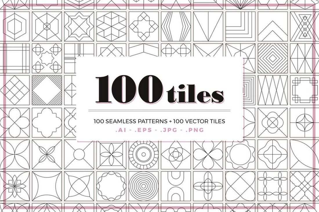 100-Tiles-Patterns 30+ Best Line Patterns & Textures design tips 