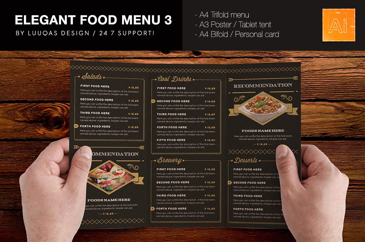 12-19 30+ Best Food & Drink Menu Templates design tips 