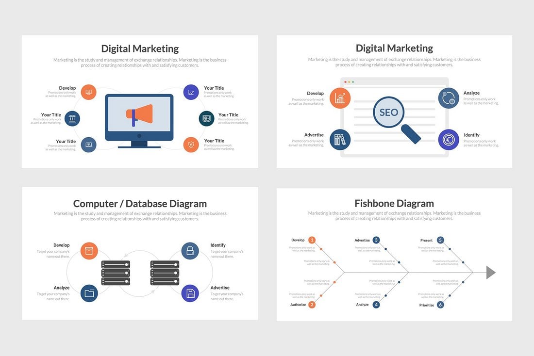 12 Free Infographics Slides for PowerPoint