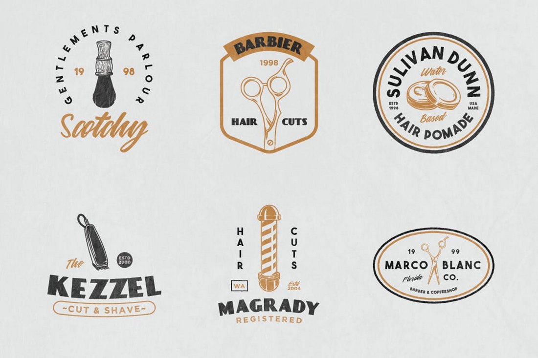 12 Vintage Barber Shop Sign Templates