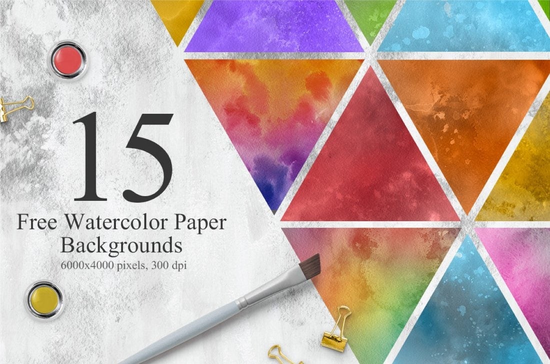 15 Free Colorful Watercolor Textures